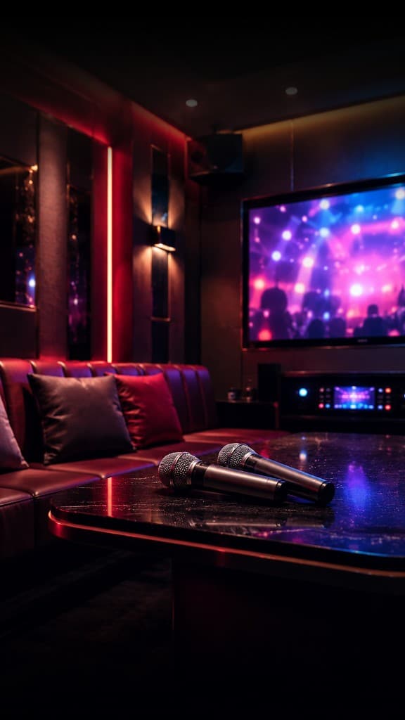 Private karaoke room at Shin's Karaoke